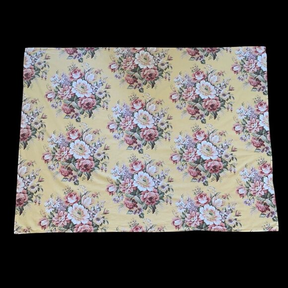 Ralph Lauren Other - Vintage Ralph Lauren Sophie Brook Floral Yellow Cotton Tablecloth Cottagecore